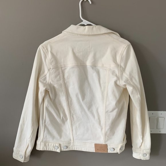 Massimo Dutti White Denim Jacket - Picture 2 of 3